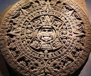 Układanka Mistyczne kalendarza aztec