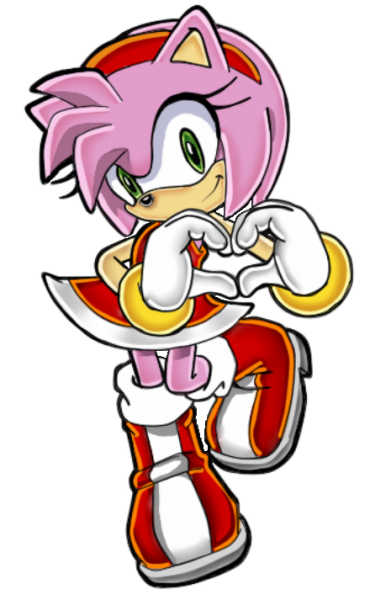 Amy Rose z Gry i bajki pt,,Sonic X'' lub gier ,,Sonic'' puzzle