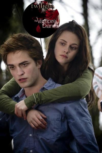 Bella i Edward na drzewie puzzle