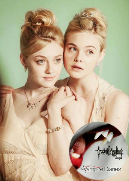 Siostry Fanning (Jane Volturi) w sesji J. Estina puzzle