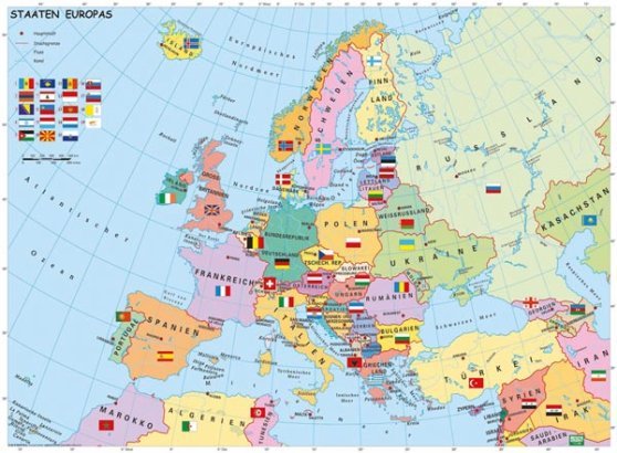 mapa europy puzzle