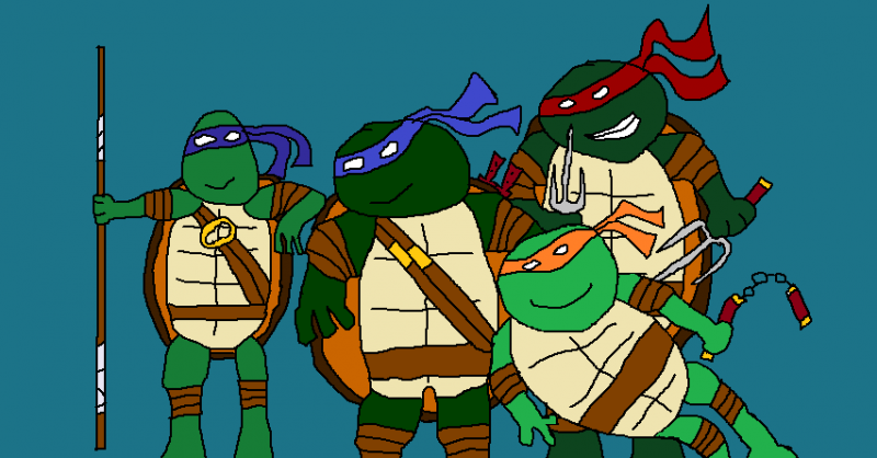 Lonardo,Raphael,Donatello,Mihael Angelo puzzle